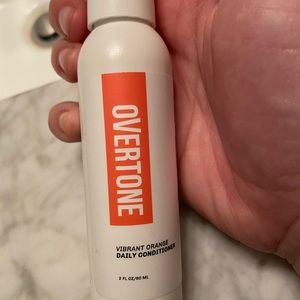 Overtone vibrant orange travel sizes